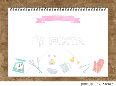 お菓子づくり 道具 ノート 47358987