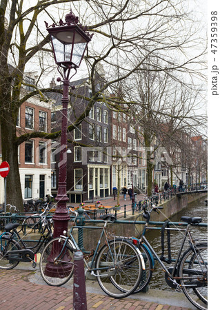 bike on a street bike on a street 47359398