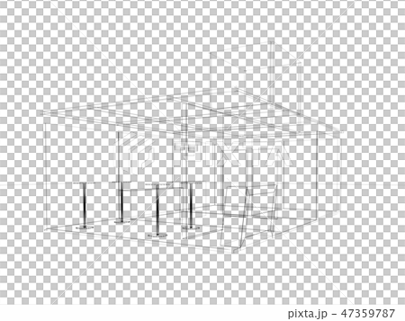 sketch design of exchibition kiosk, 47359787