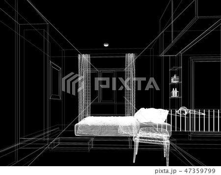 sketch design of interior living room,3d rendering sketch design of interior living room,3d rendering 47359799