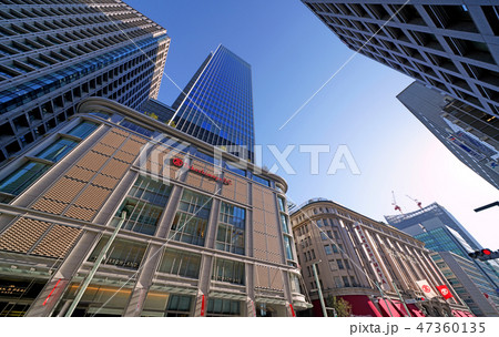 日本の東京都市景観 日本橋の日本橋高島屋S.C.など、街並みを望む 47360135
