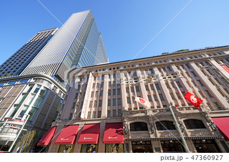 日本の東京都市景観 日本橋の日本橋高島屋S.C.など、街並みを望む 47360927