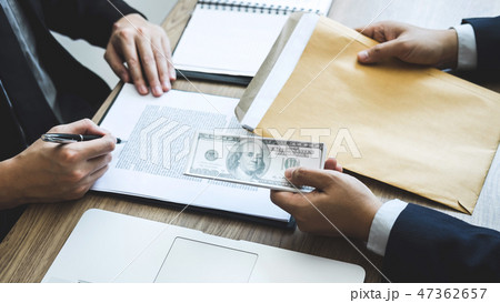 Dishonest cheating in business illegal money, Business man givin Dishonest cheating in business illegal money, Business man givin 47362657