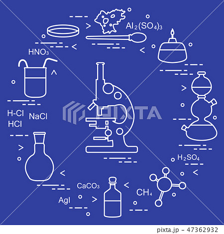 Chemistry Scientific Education Elementsのイラスト素材