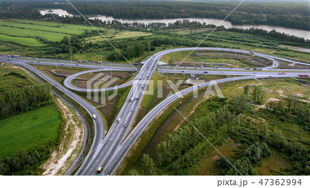 Aerial View of Overpass, Ringway, aerial photo Aerial View of Overpass, Ringway, aerial photo 47362994