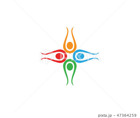 Community people care logo and symbols 47364259