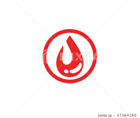 Blood vector icon logo 47364260