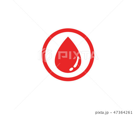 Blood vector icon logo 47364261