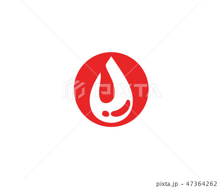 Blood vector icon logo 47364262