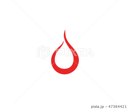 Blood vector icon logo 47364421