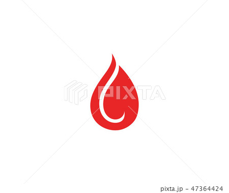 Blood vector icon logo 47364424
