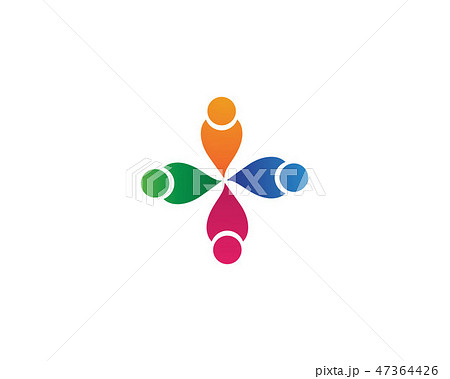 Community people care logo and symbols 47364426