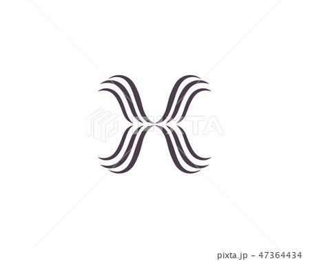 X Letter Logo Template vector icon 47364434