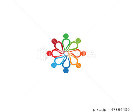 Community people care logo and symbols 47364436