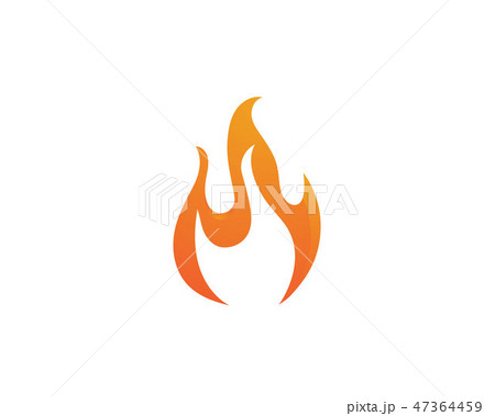Fire flame Logo Template vector icon Oil, gas 47364459
