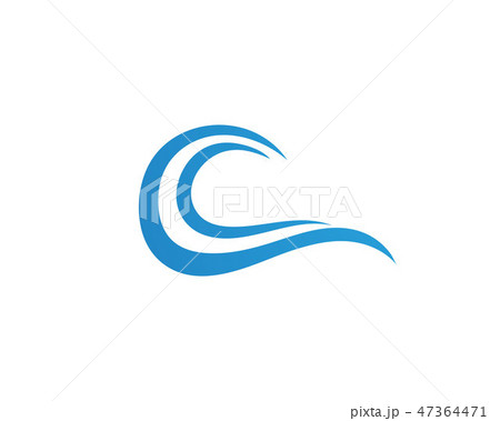 wave water logo beach wave water logo beach 47364471