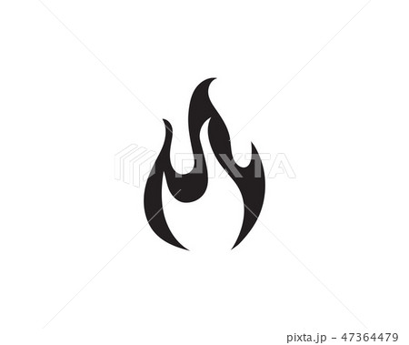 Fire flame Logo Template vector icon Oil, gas  47364479