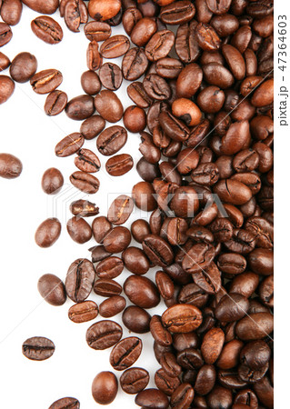 Coffee Beans Isolated On White Background Coffee Beans Isolated On White Background 47364603
