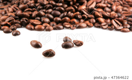 Coffee Beans Isolated On White Background Coffee Beans Isolated On White Background 47364622