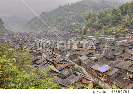 Zhaoxing Dong Village, located in Liping County 47364761