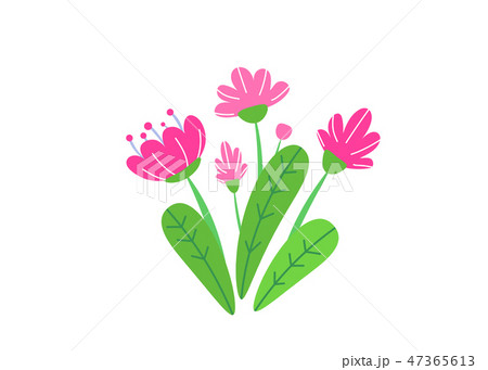 Simple bouquet vector with spring garden blooming flowers illustration. Fashion floral springtime Simple bouquet vector with spring garden blooming flowers illustration. Fashion floral springtime 47365613