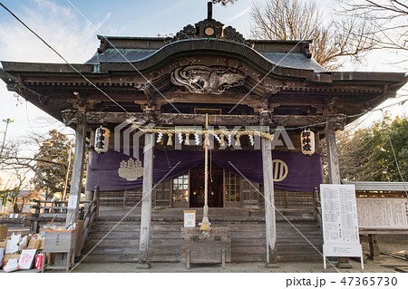 正月の宮城佐沼の津島神社本殿 47365730