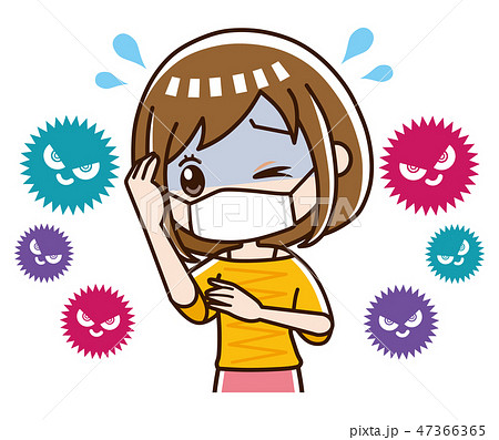 ウィルス　感染 47366365