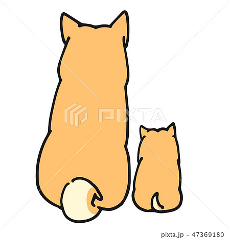 動物画像のすべて 上犬 後ろ姿 イラスト