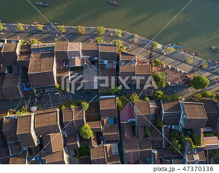 Aerial view panoramic of Hoi An old town Aerial view panoramic of Hoi An old town 47370336