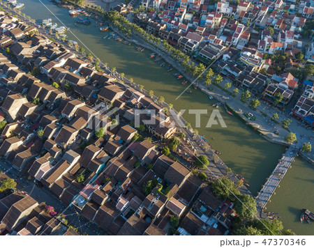Aerial view panoramic of Hoi An old town Aerial view panoramic of Hoi An old town 47370346