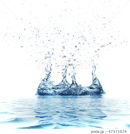 Water splash isolated on white background Water splash isolated on white background 47371074