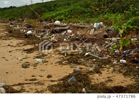 漂着ごみ　漂流ゴミ　汚染　被害　marine Litter Ocean Debris 社会問題 47371786