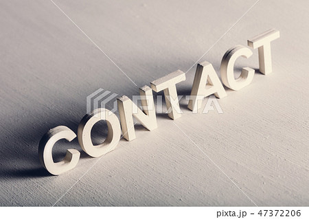 CONTACT writing made from light letters 47372206