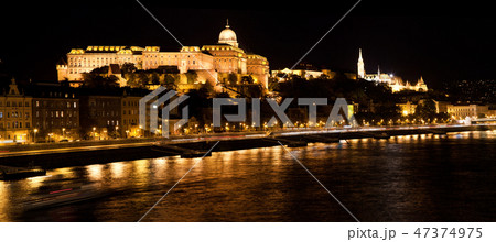 Buda Castle by Danube river. Budapest, Hungary 47374975