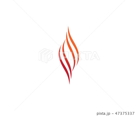 Fire flame Logo Template vector icon Oil, gas  47375337