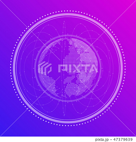 Abstract digital illustration of the Earth globe Abstract digital illustration of the Earth globe 47379639