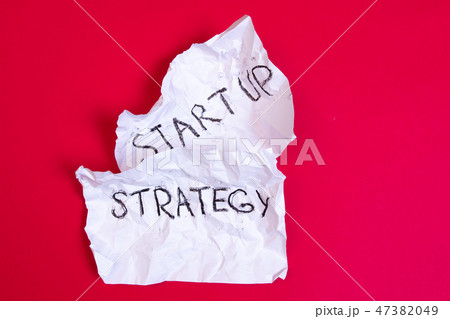 Startup strategy business concept 47382049