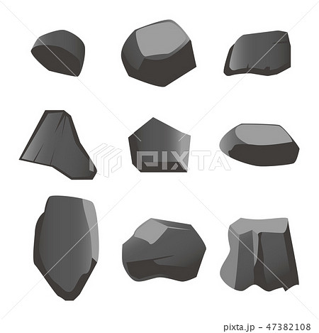 鉄鉱石のイラスト素材