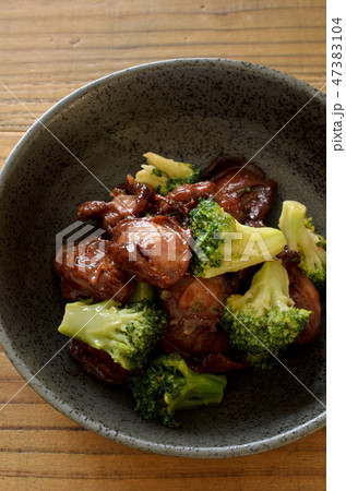 砂肝とブロッコリーの炒め物 47383104