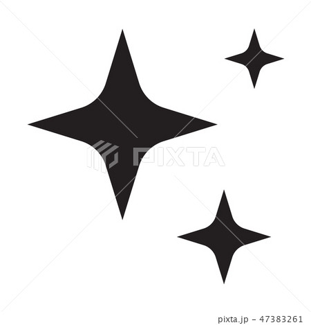 sparkles star icon on white background. flat style 47383261