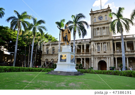 ハワイ カメハメハ大王像 ハワイ カメハメハ大王像 47386191