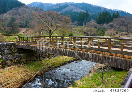 一乗谷朝倉氏遺跡 御屋形橋 一条谷川 一乗谷朝倉氏遺跡 御屋形橋 一条谷川 47387260