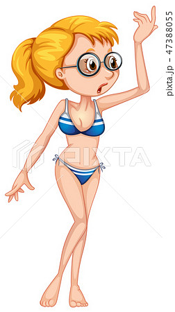 Beautiful girl wearing bikini 47388055