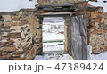 冬 石垣 壁 47389424