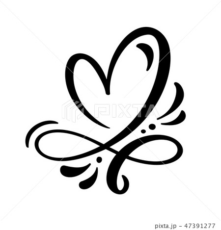 Heart love sign Vector illustration. Romantic symbol linked, join, passion and wedding. Design flat Heart love sign Vector illustration. Romantic symbol linked, join, passion and wedding. Design flat 47391277