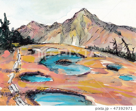 苗場山より望む鳥甲山 47392971