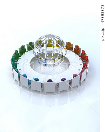 CG 3D イラスト 立体 デザイン アイコン 人 国際 会議 G20 輪 地球 人種 政治 CG 3D イラスト 立体 デザイン アイコン 人 国際 会議 G20 輪 地球 人種 政治 47393373