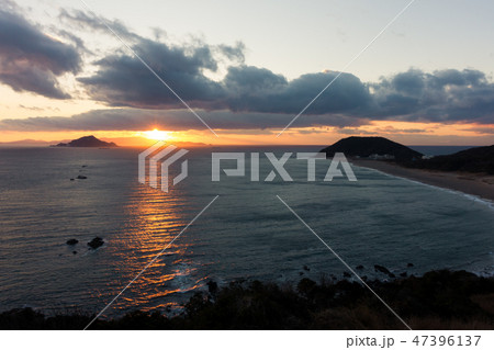 伊良湖岬 夕陽 神島 伊良湖岬 夕陽 神島 47396137