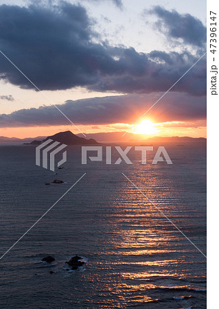伊良湖岬 夕陽 神島 伊良湖岬 夕陽 神島 47396147