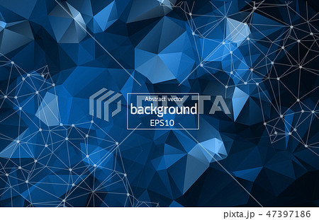 Abstract futuristic technology with polygonal 47397186